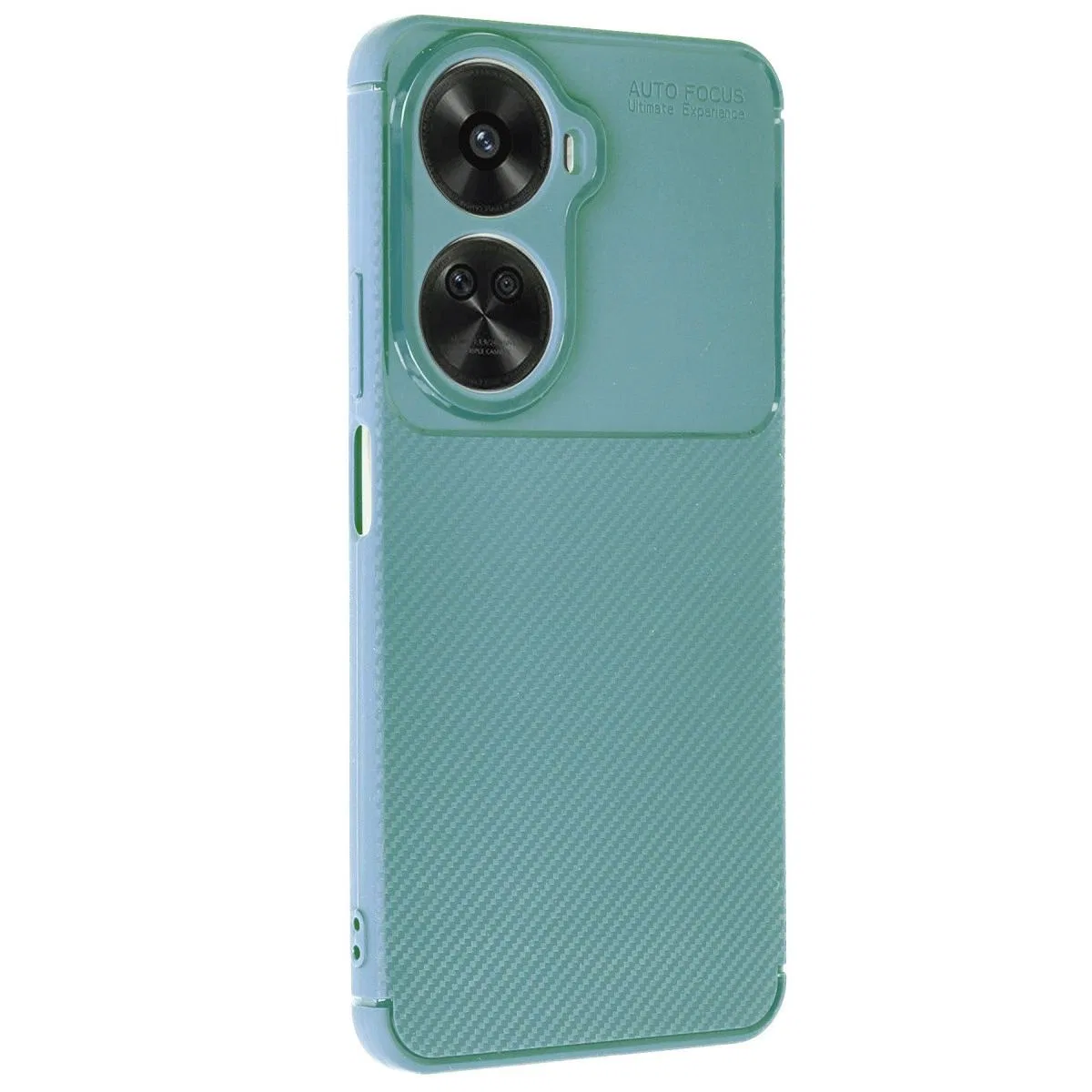 Huawei Nova 12 Se Kılıf Auto Focus Karbon Kapak - Koyu Yeşil görsel 2