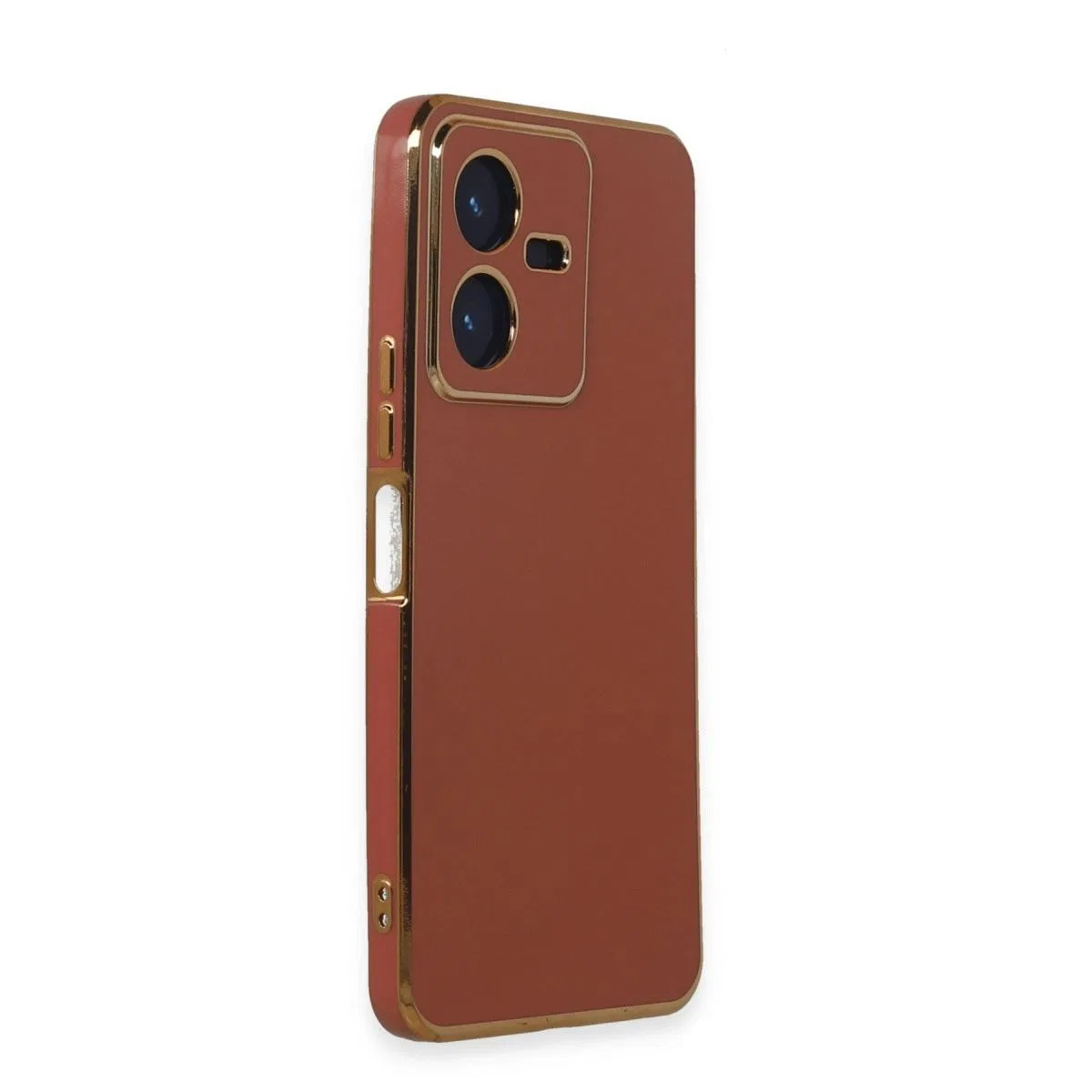 Vivo Y22 2022 Kılıf Volet Silikon - Kırmızı görsel 2