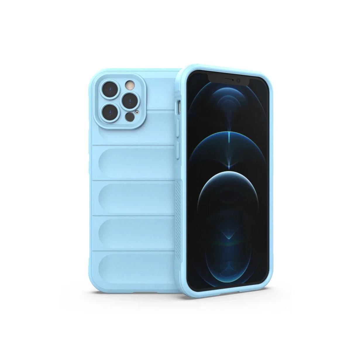 Apple İphone 12 Pro Kılıf Optimum Silikon - Sky Blue