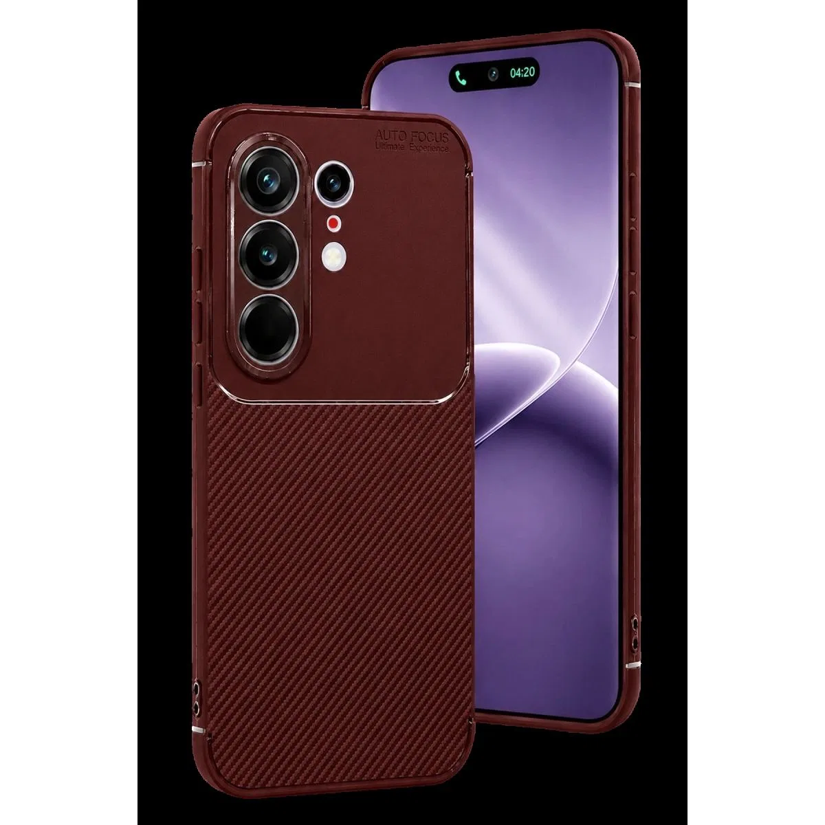 Tecno Camon 50 Pro 5g Auto Focus Karbon Kapak - Bordo