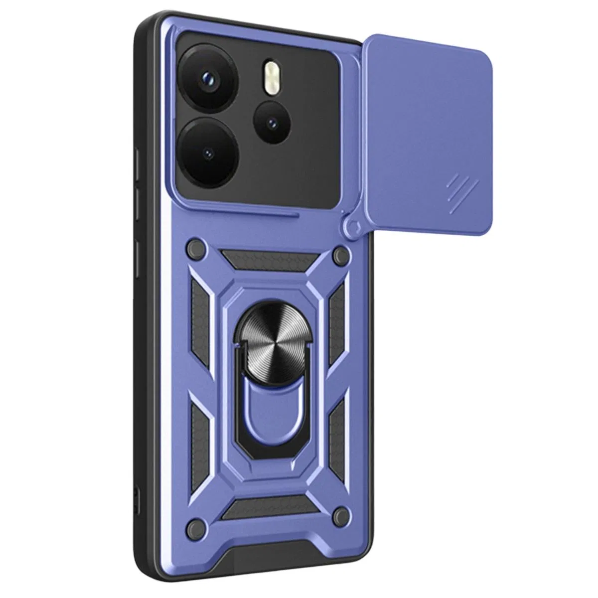 Xiaomi Redmi Note 14 4g Pars Lens Yüzüklü Silikon - Lacivert görsel 4