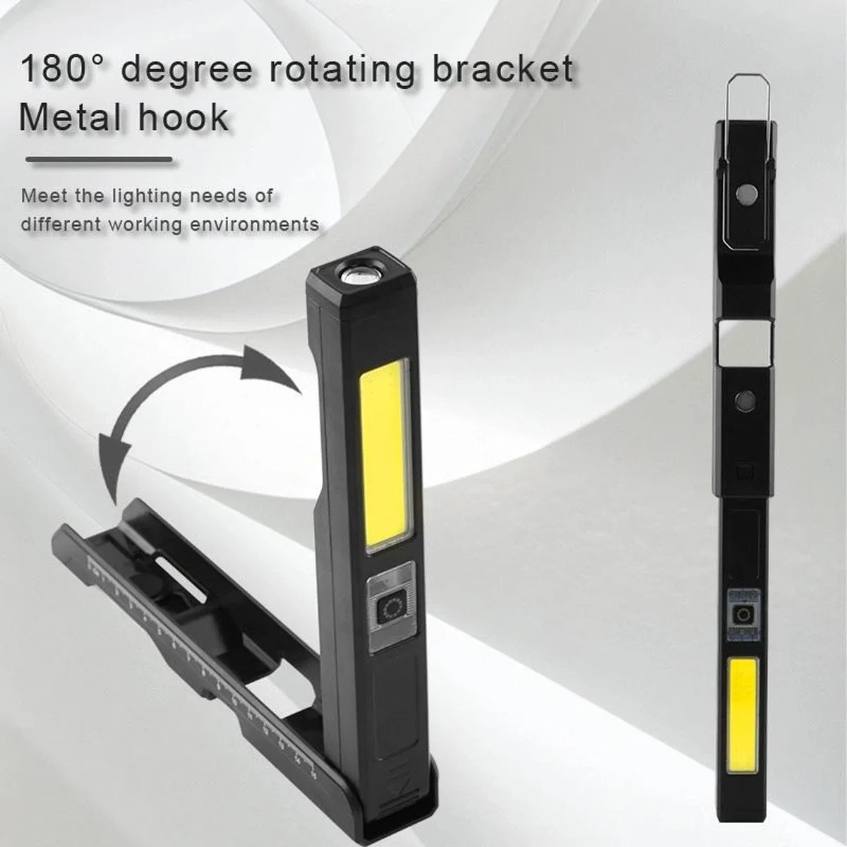 Gold Silver Gs-2070 30w Şarjlı Mıknatıslı Katlanabilir Led Çalışma Tamirci Feneri görsel 2