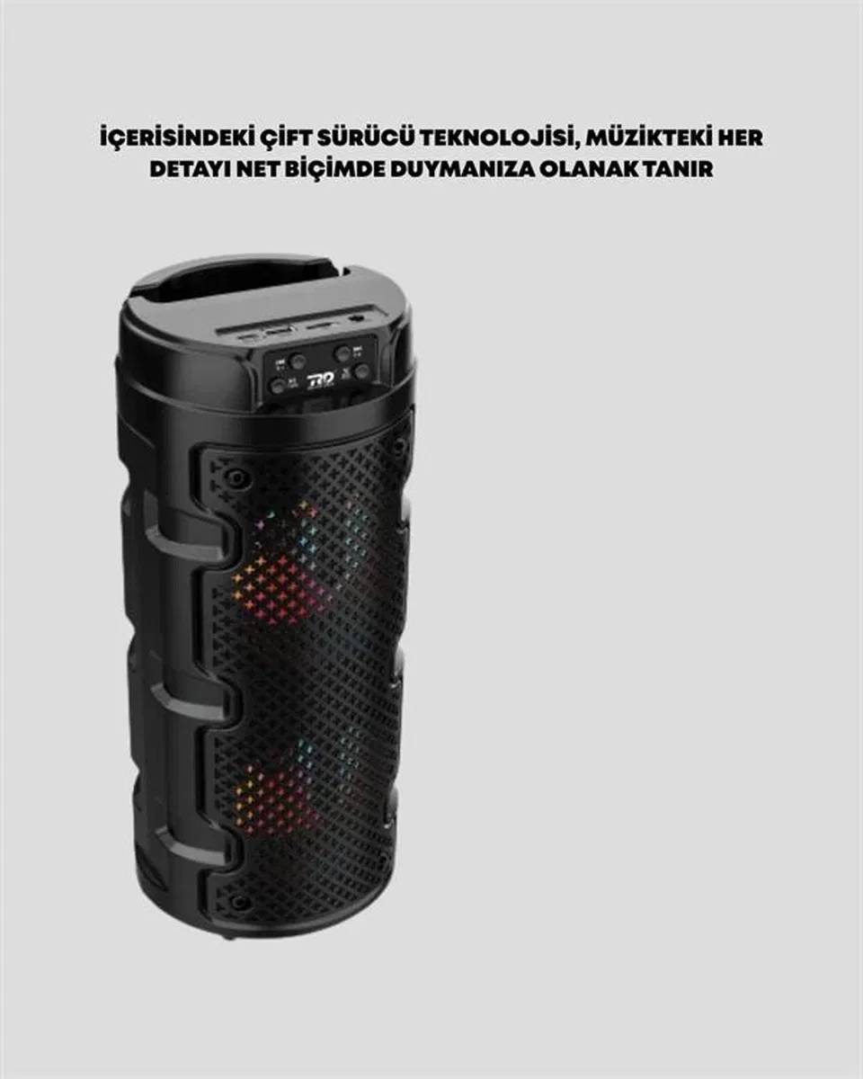 Kompakt Tasarım, Yüksek Ses Performansı – Çoklu Giriş Seçenekli Kablosuz Hoparlör (bluetooth, Usb, Sd Kart, Aux) görsel 2
