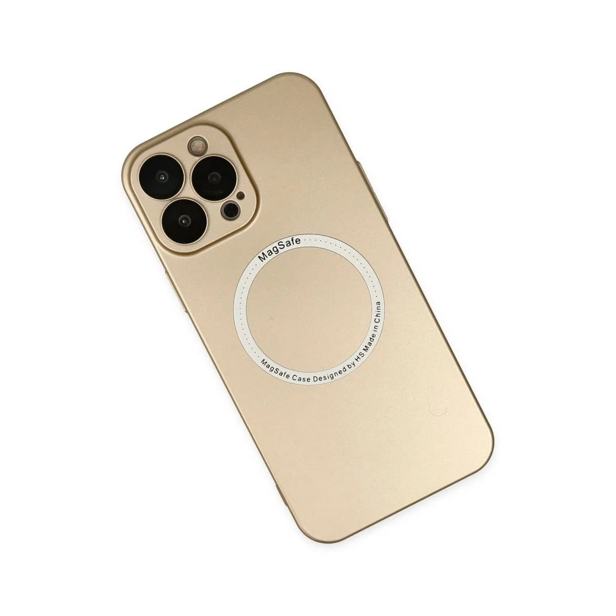 Apple İphone 14 Pro Kılıf Jack Magneticsafe Lens Silikon - Gold görsel 3