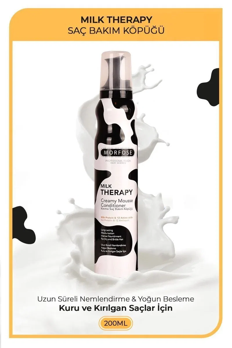 Milk Therapy Kremsi Saç Bakım Köpük 200 ML - Besleyici Koruyucu - mrfs