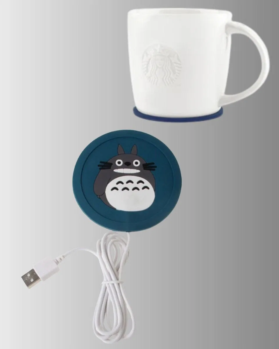 Usb Isıtıcı Bardak Altlığı Totoro Desenli 45°–60° Sıcaklık Koruma görsel 2
