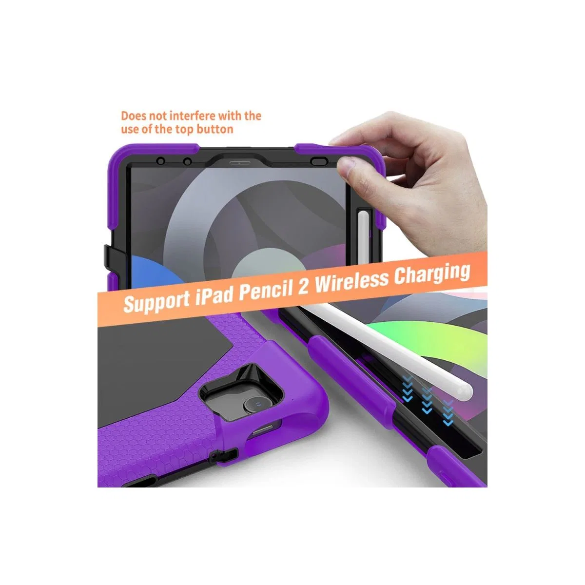Apple İpad Pro 11 (2020) Kılıf Griffin Tablet Kapak - Mor görsel 7