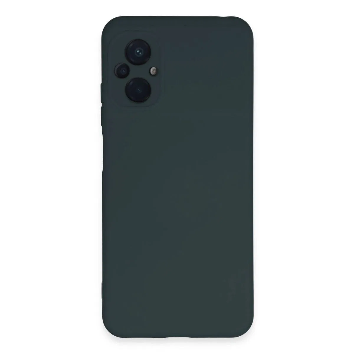 Xiaomi Poco M5 Kılıf Nano İçi Kadife Silikon - Koyu Yeşil