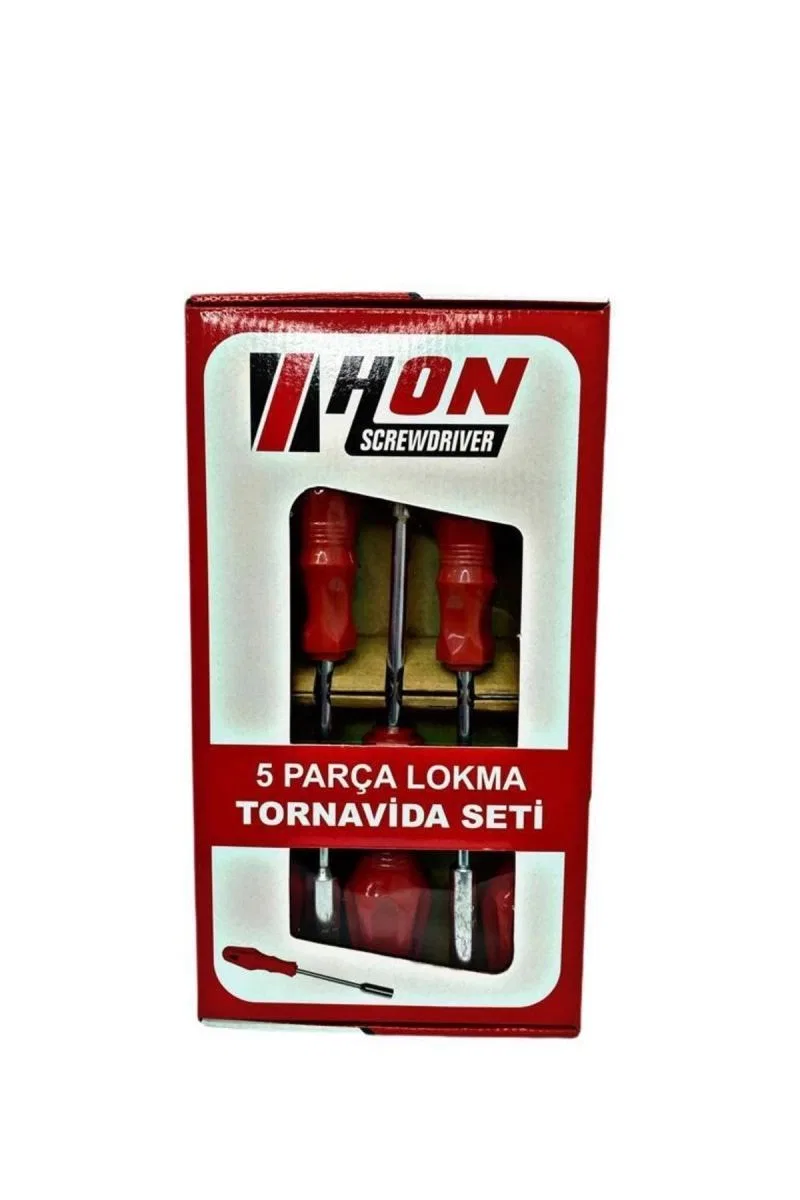 5 Adet Lokma Anahtar Tornavida 6/7/8/10/13/mm Metal Altıgen görsel 2