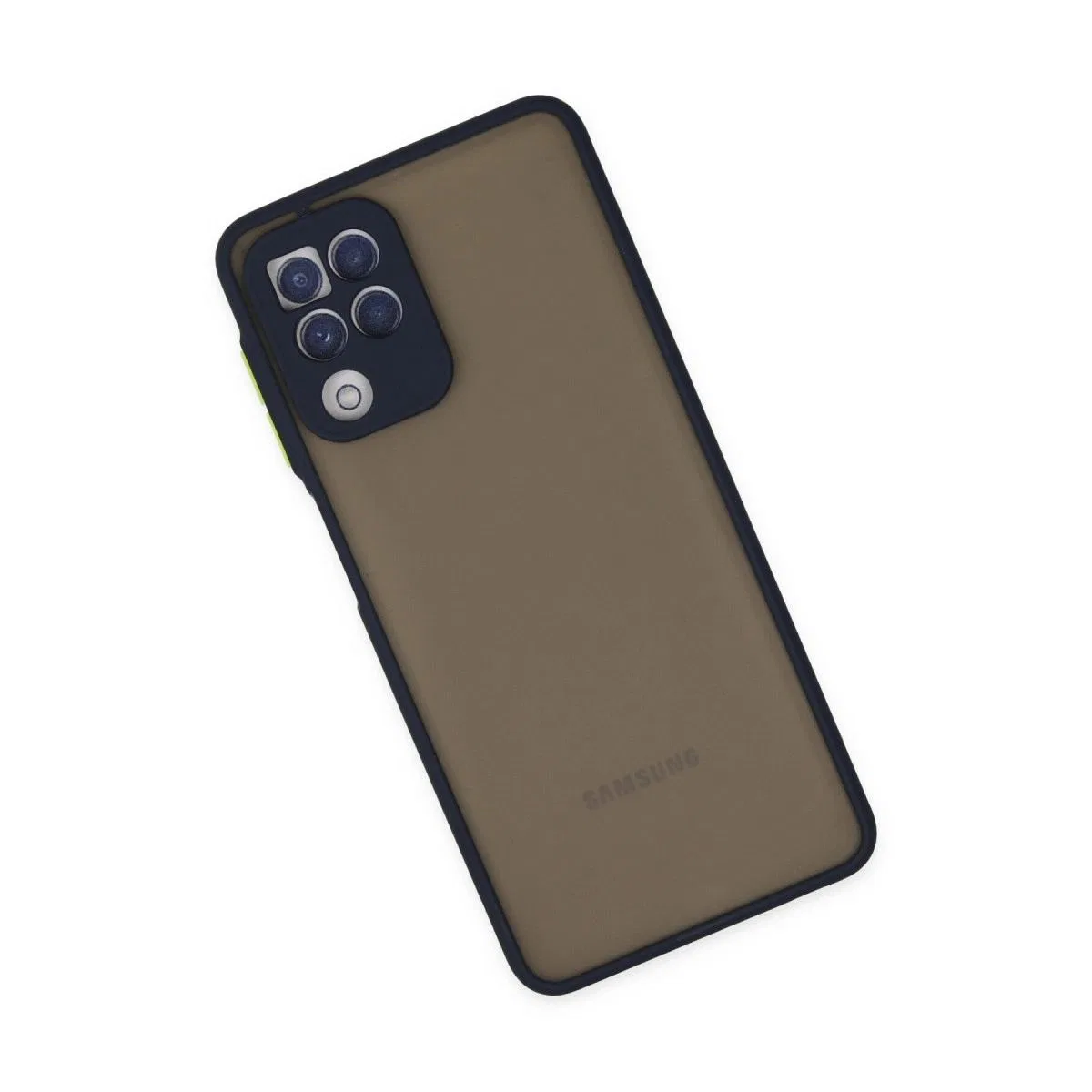 Samsung Galaxy A22 Kılıf Montreal Silikon Kapak - Lacivert görsel 3