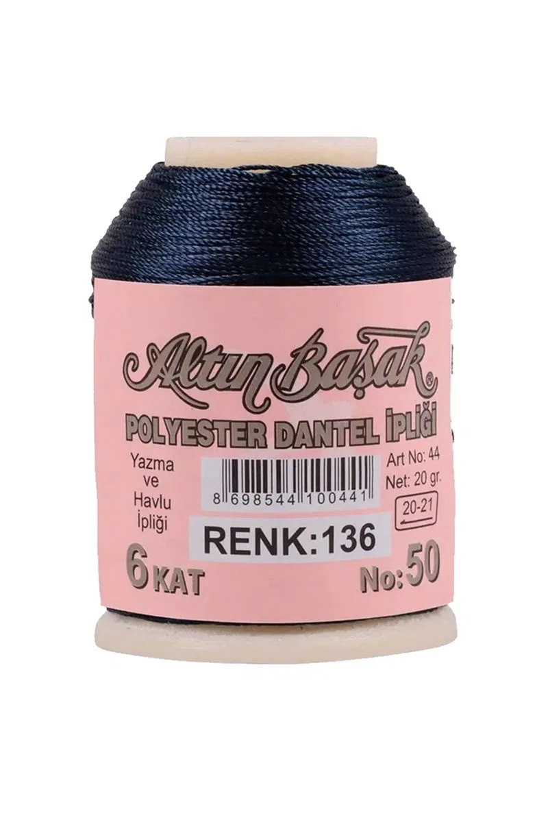 3 Adet Altınbaşak Oya ve Dantel İpi 20 gr - Royaleks - No: 136 görsel 3