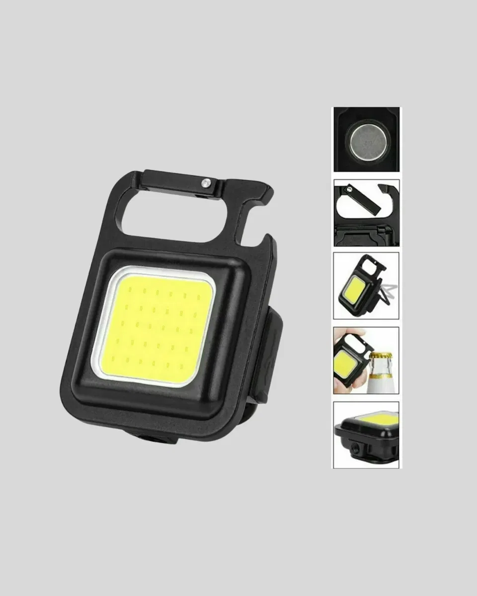 Süper Parlak 800 Lümen LED Fener – USB Şarjlı, 3 Işık Modlu, Mini Taşınabilir ve Anahtarlık Tipi Yeni Nesil görsel 2