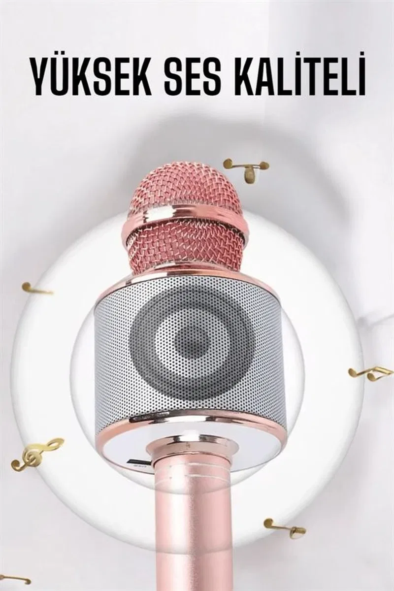 Taşınabilir Bluetooth Karaoke Mikrofon: Hafıza Kart Girişli, Etkileyici Performans görsel 4
