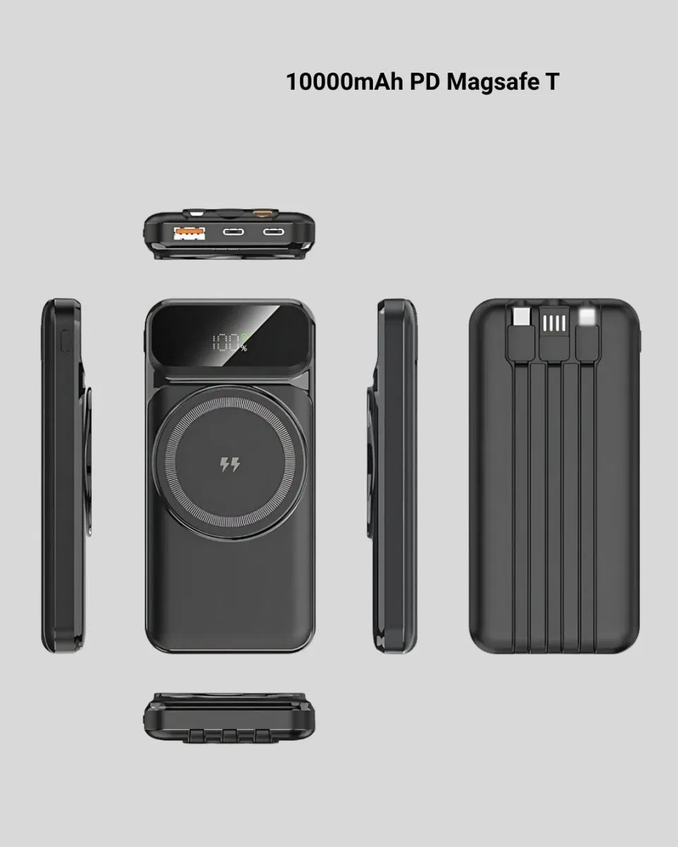 10000 Mah Kablosuz Powerbank – 15w Hızlı Şarj, Type-c Çoklu Çıkışlı görsel 2