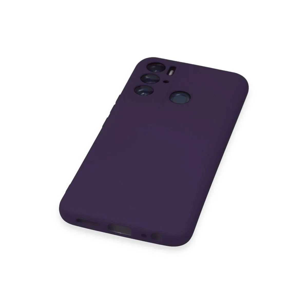 Tecno Pova Neo Kılıf Nano İçi Kadife Silikon - Mor görsel 5