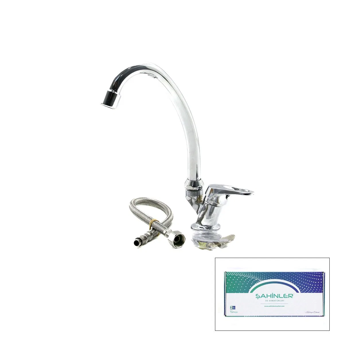Tek Kollu Mermerüstü Lavabo Bataryası (Aç-Kapa) görsel 2