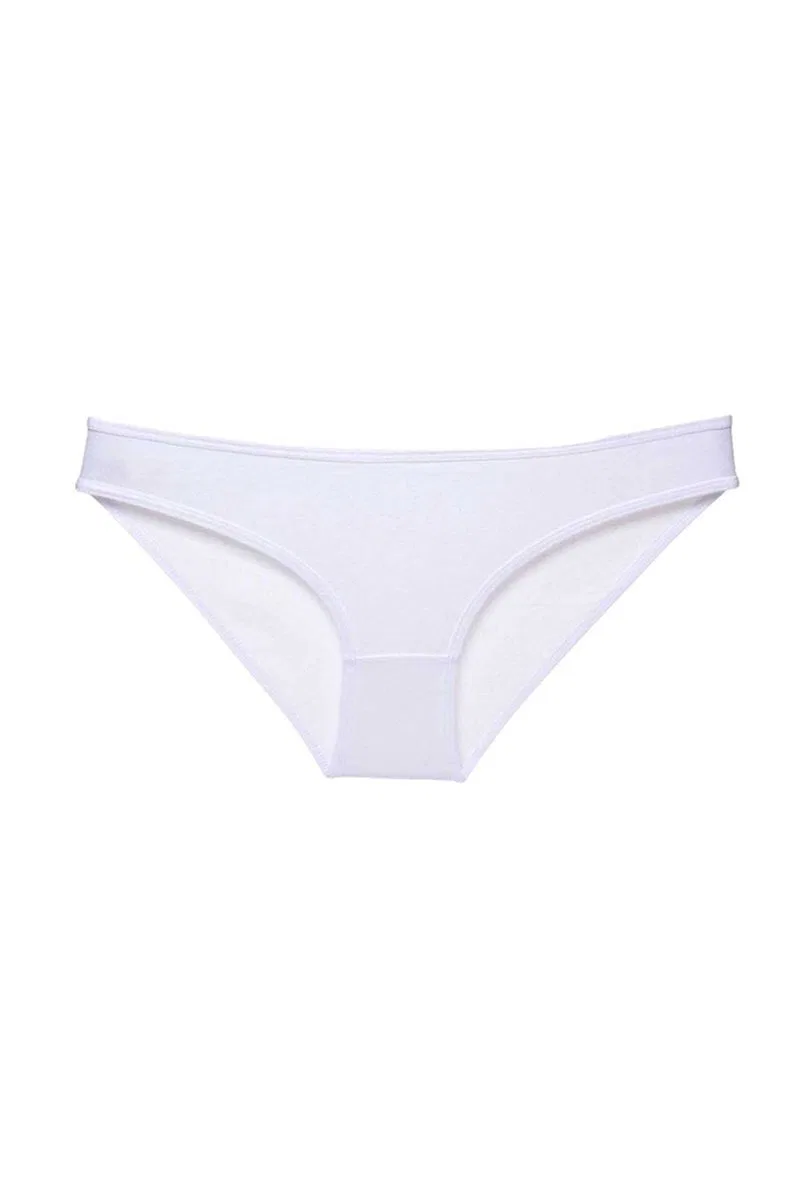 Beyaz Kadın Günlük Pamuklu Likralı Özel Poşet Içinde Taşınabilir Acil Durum Slip Külot görsel 2
