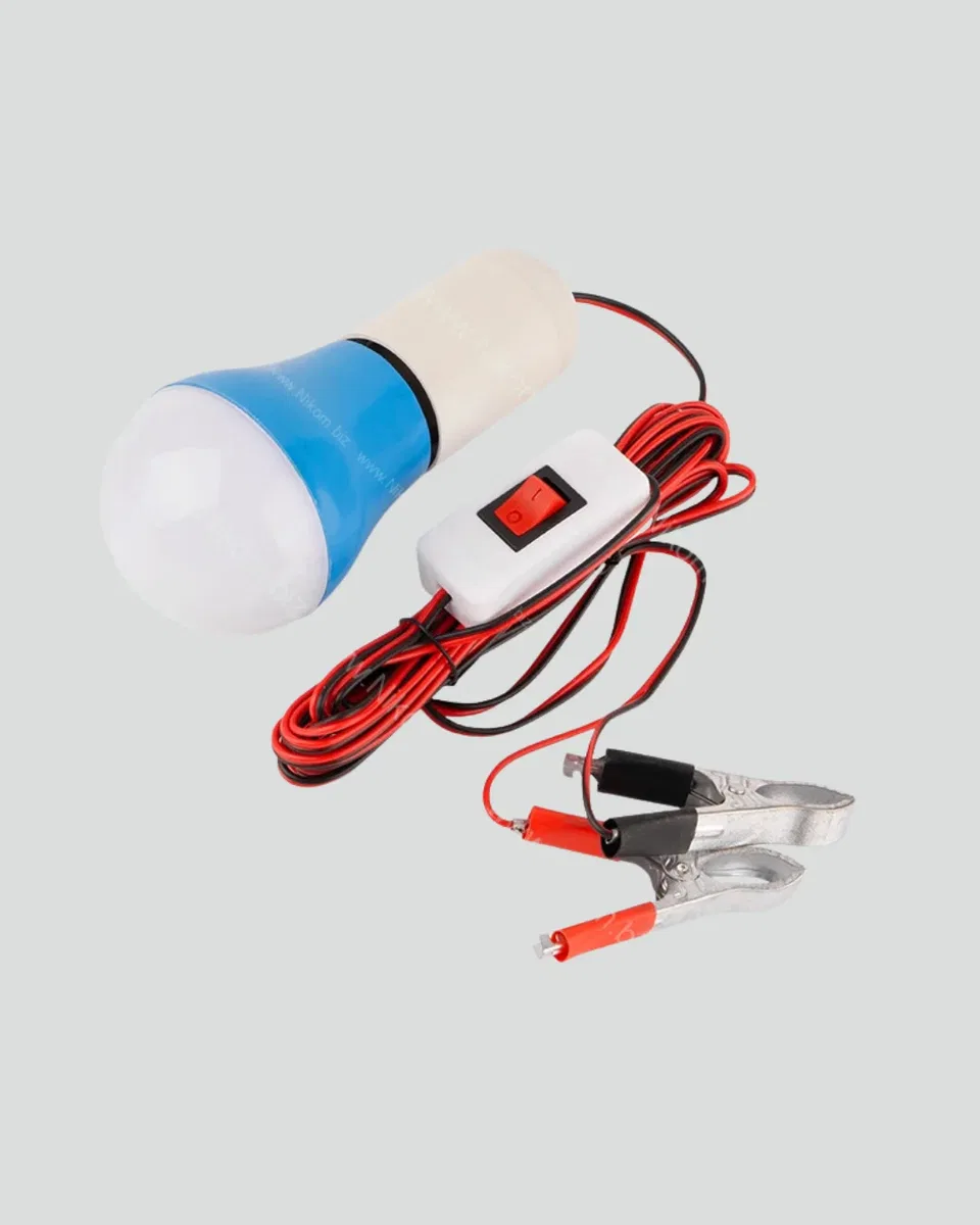 12V LED Ampul Timsah Kıskaçlı Taşınabilir Aydınlatma görsel 4