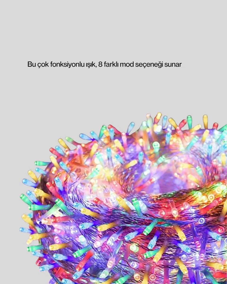 Enerji Tasarruflu Şeffaf Kablo 5 m 50 LED Dekor Işık Yeni Nesil görsel 5