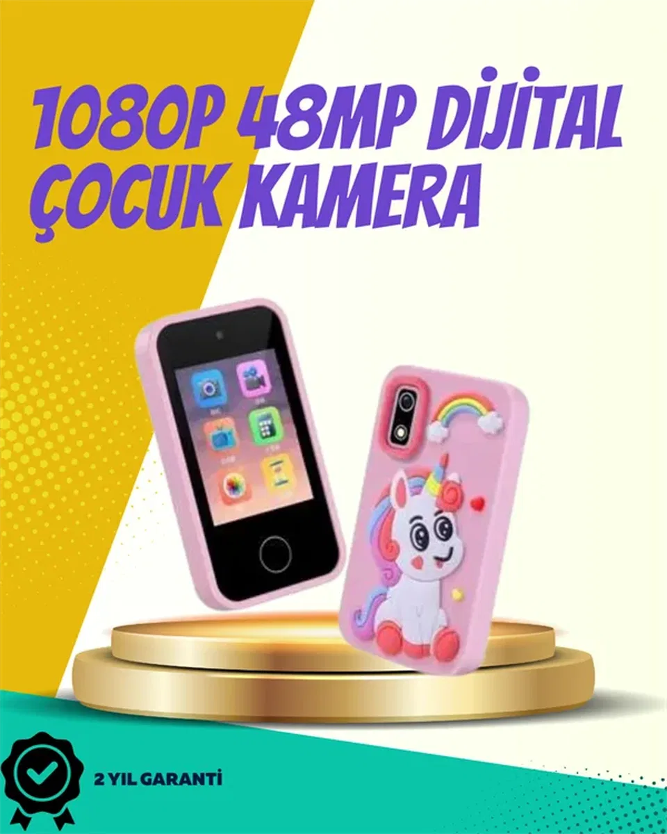 ABS + Silikon Gövdeli Dayanıklı Çocuk Kamerası – Güvenli Malzeme, Şok Emici Tasarım