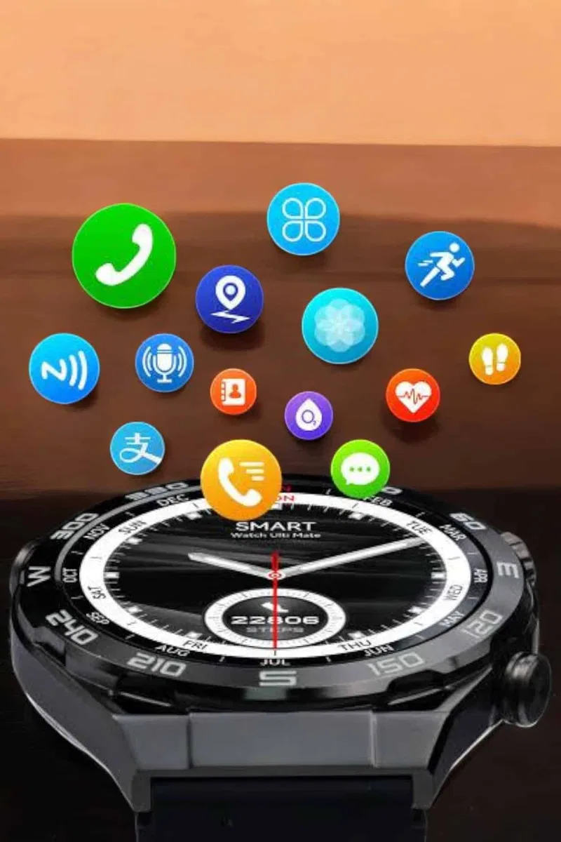 Akıllı Saat Yeni Nesil Bluetooth Bağlantılı Uyku ve Sağlık Takibi NFC ve GPS görsel 5