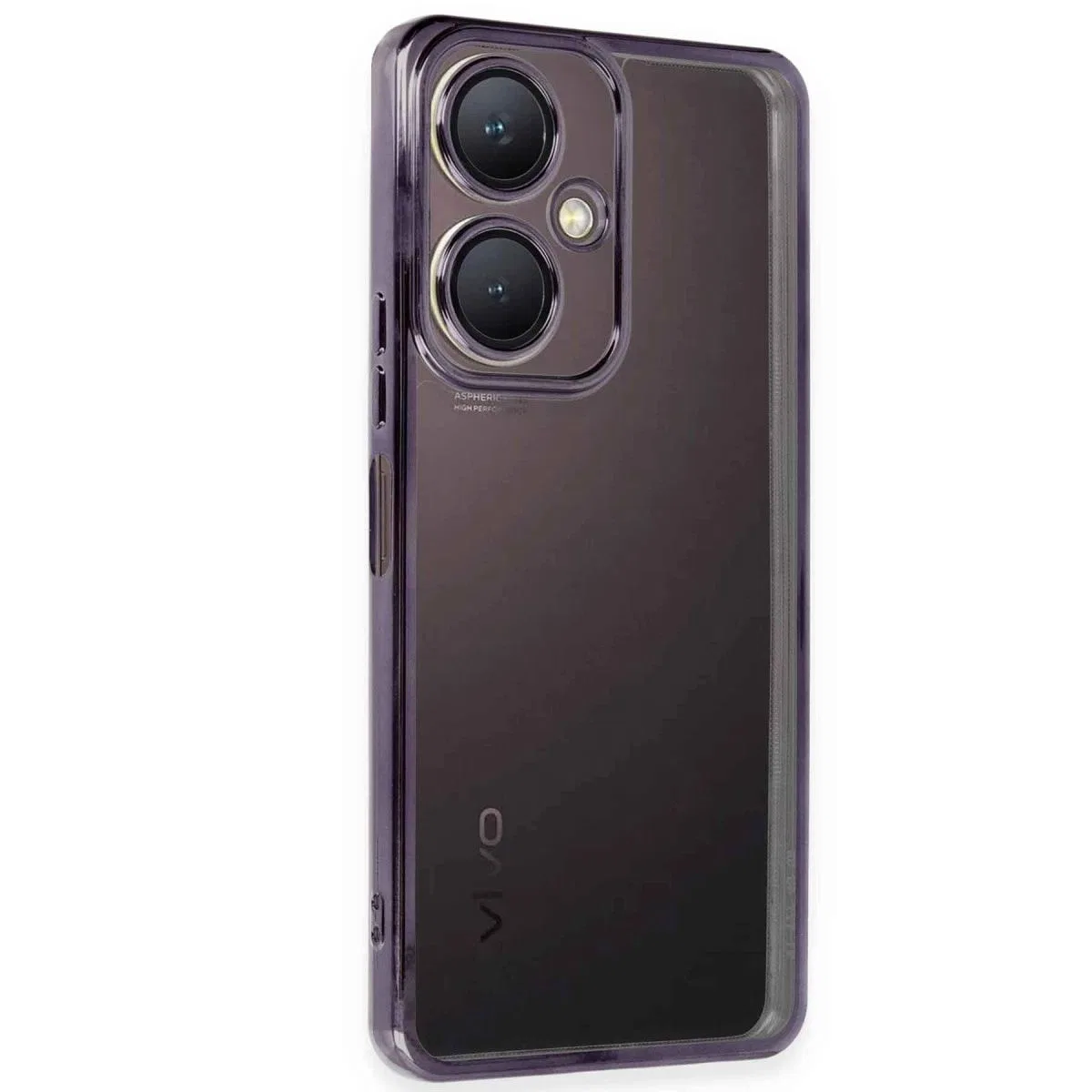 Vivo Y27 Kılıf Razer Lensli Silikon - Mor