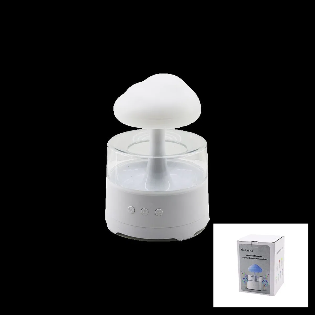 300ml USB Şarjlı Bluetooth Hoparlörlü Hava Nemlendirici - LED, Kumandalı görsel 2