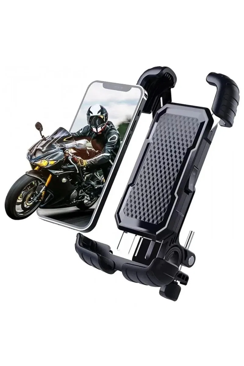 360° Derece Ayarlanabilen Gidon Bağlantılı Bisiklet Motosiklet İçin Abs 4-7. 8″ İnç Telefon Tutucu