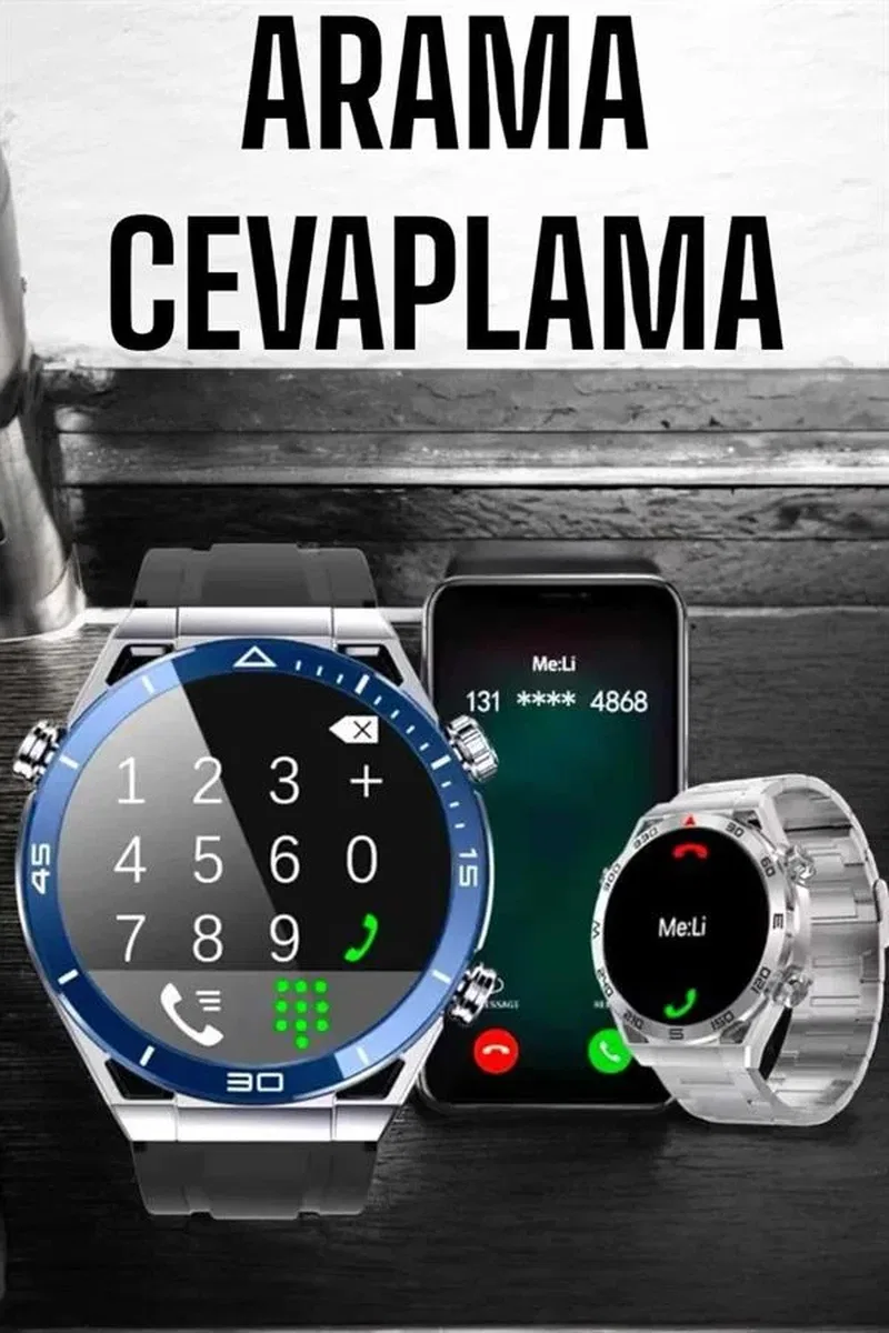 Akıllı Saat 2024 Model Arama Cevaplayan Uyku ve Sağlık Takibi görsel 5