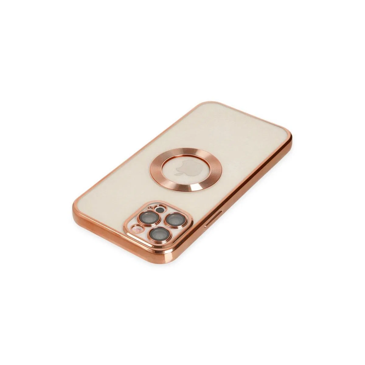Apple İphone 12 Pro Kılıf Slot Silikon - Rose Gold görsel 4