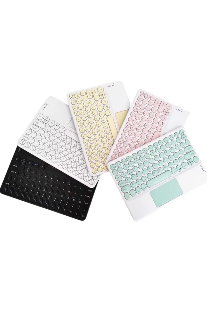 Touchpad Uyumlu Bluetooth Klavye Slim Kablosuz Wifi Q Klavye görsel 4