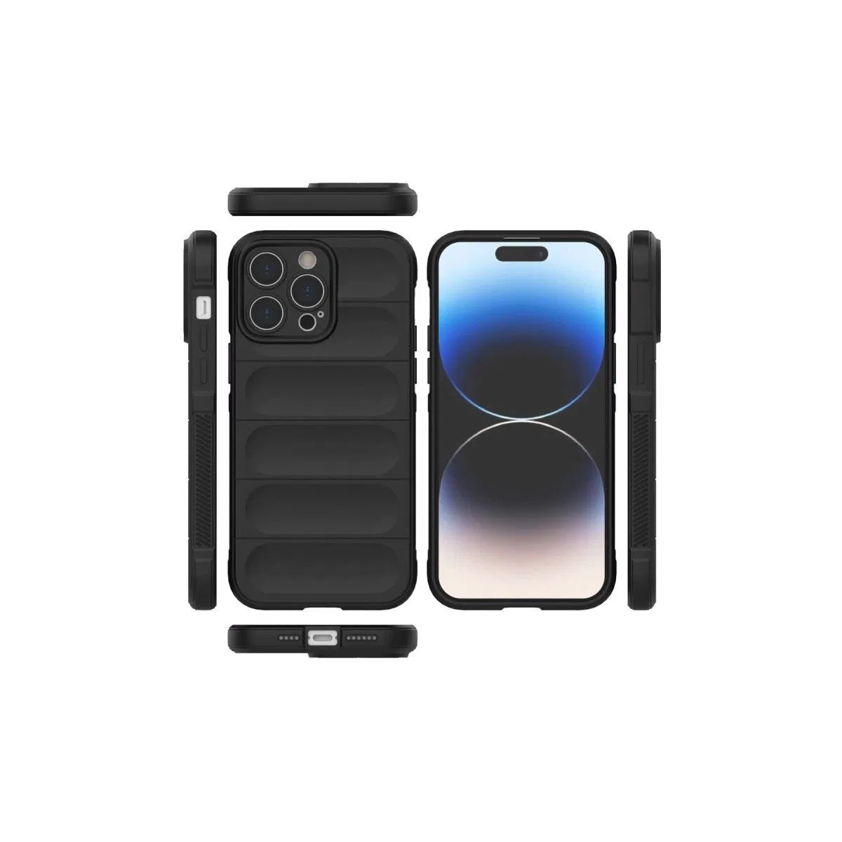 Apple İphone 14 Pro Max Kılıf Optimum Silikon - Siyah görsel 3