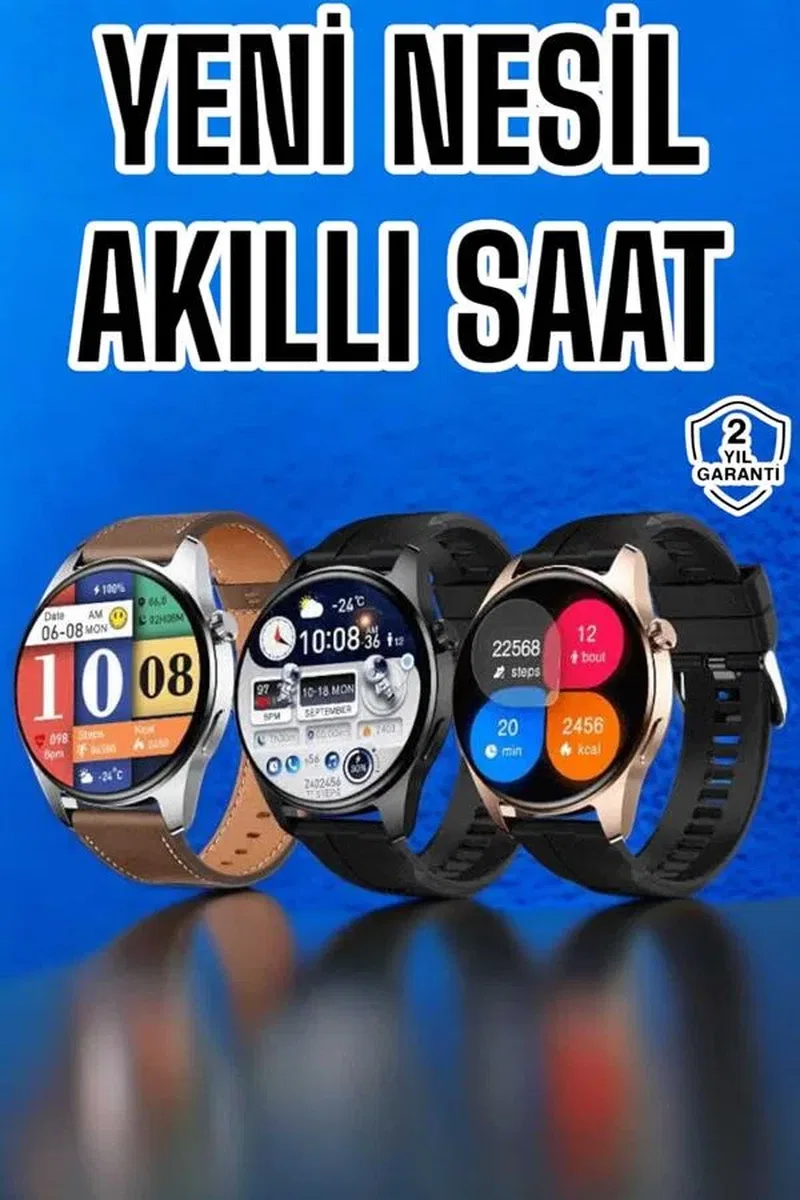 Akıllı Saat Çok Fonksiyonlu Yeni Nesil Bluetooth Bağlantılı Sesli Görüşme görsel 2