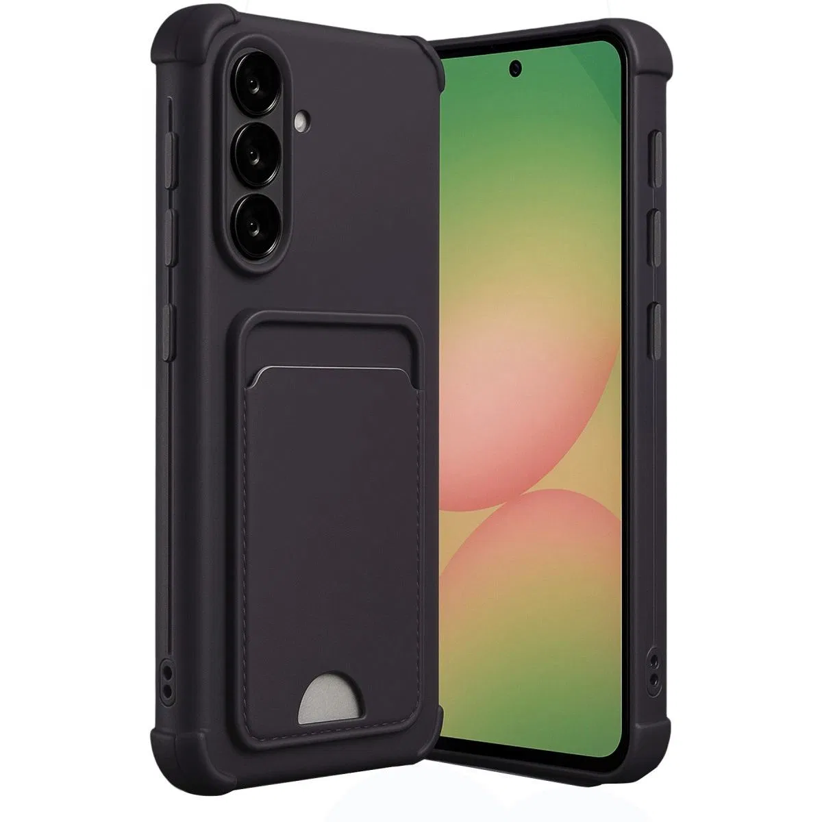 Samsung Galaxy A36 Kılıf Kelvin Kartvizitli Silikon - Siyah
