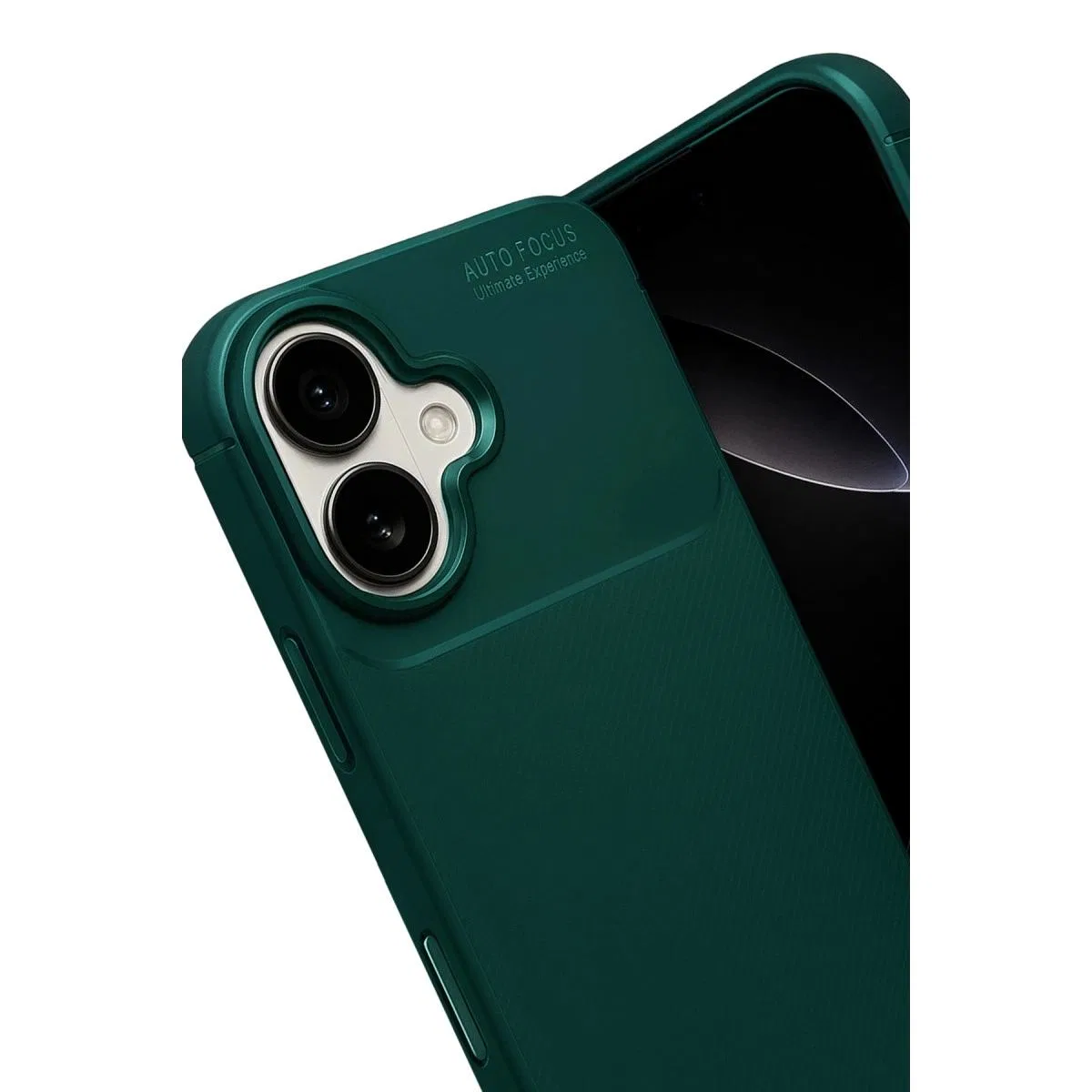 Apple İphone 17 Auto Focus Karbon Kapak - Koyu Yeşil görsel 2