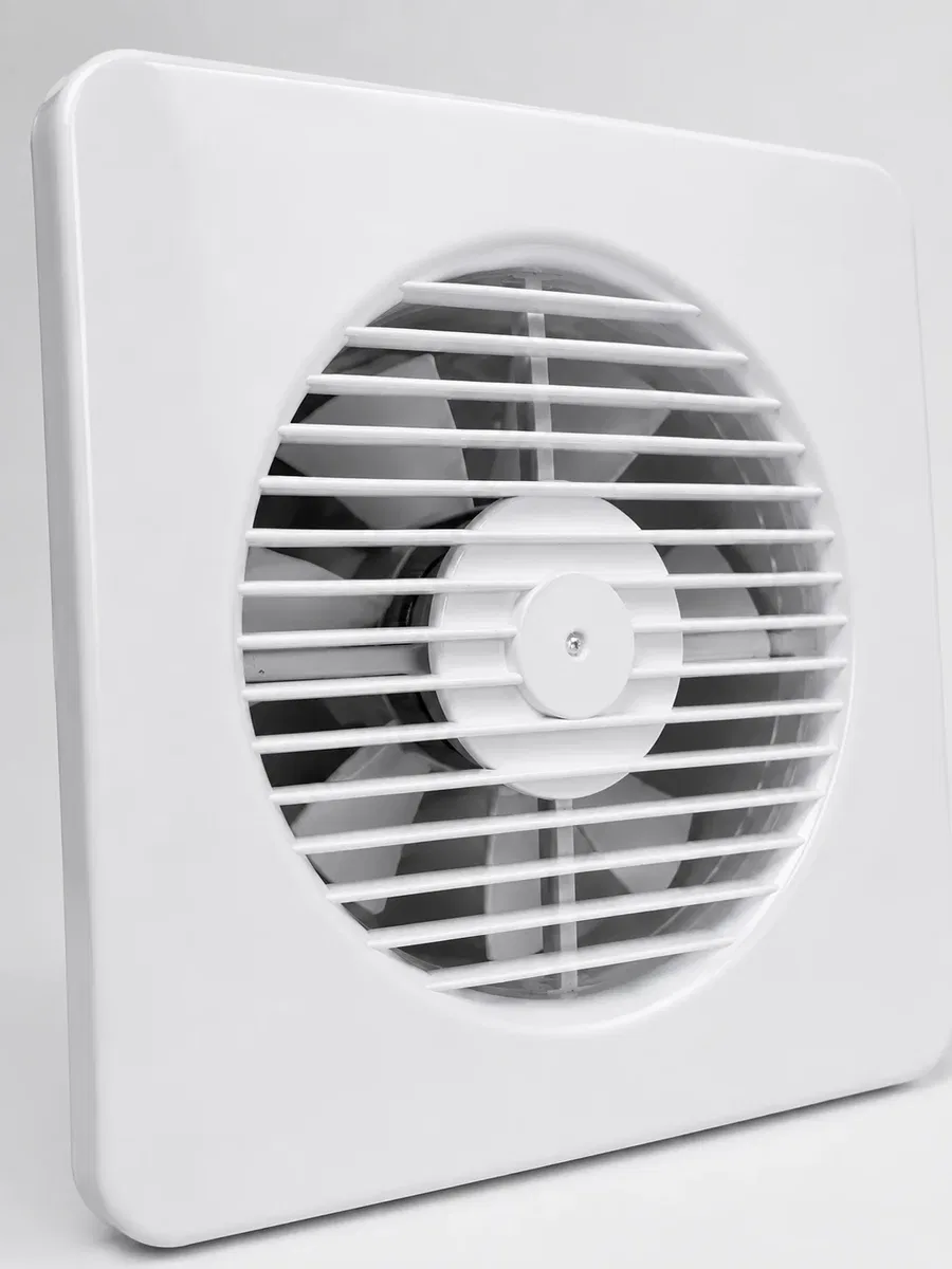 150 mm Dekoratif Aspiratör 20, 8 x 20, 8 cm 20 W 320 m³/h Duvar ve Tavan Tipi Havalandırma Fanı görsel 3