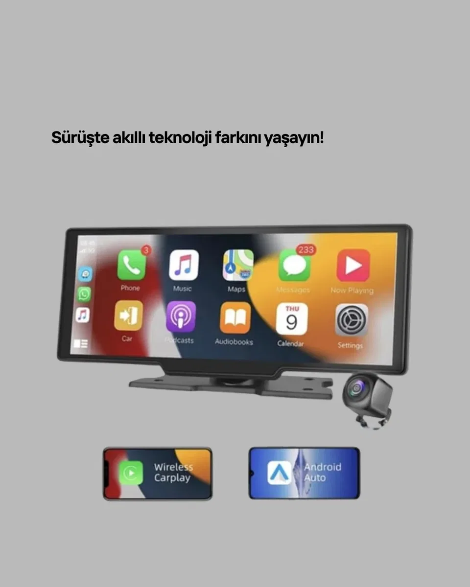 Volkswagen Golf Polo Passat Uyumlu 10. 26” CarPlay Android Auto Ekran görsel 2