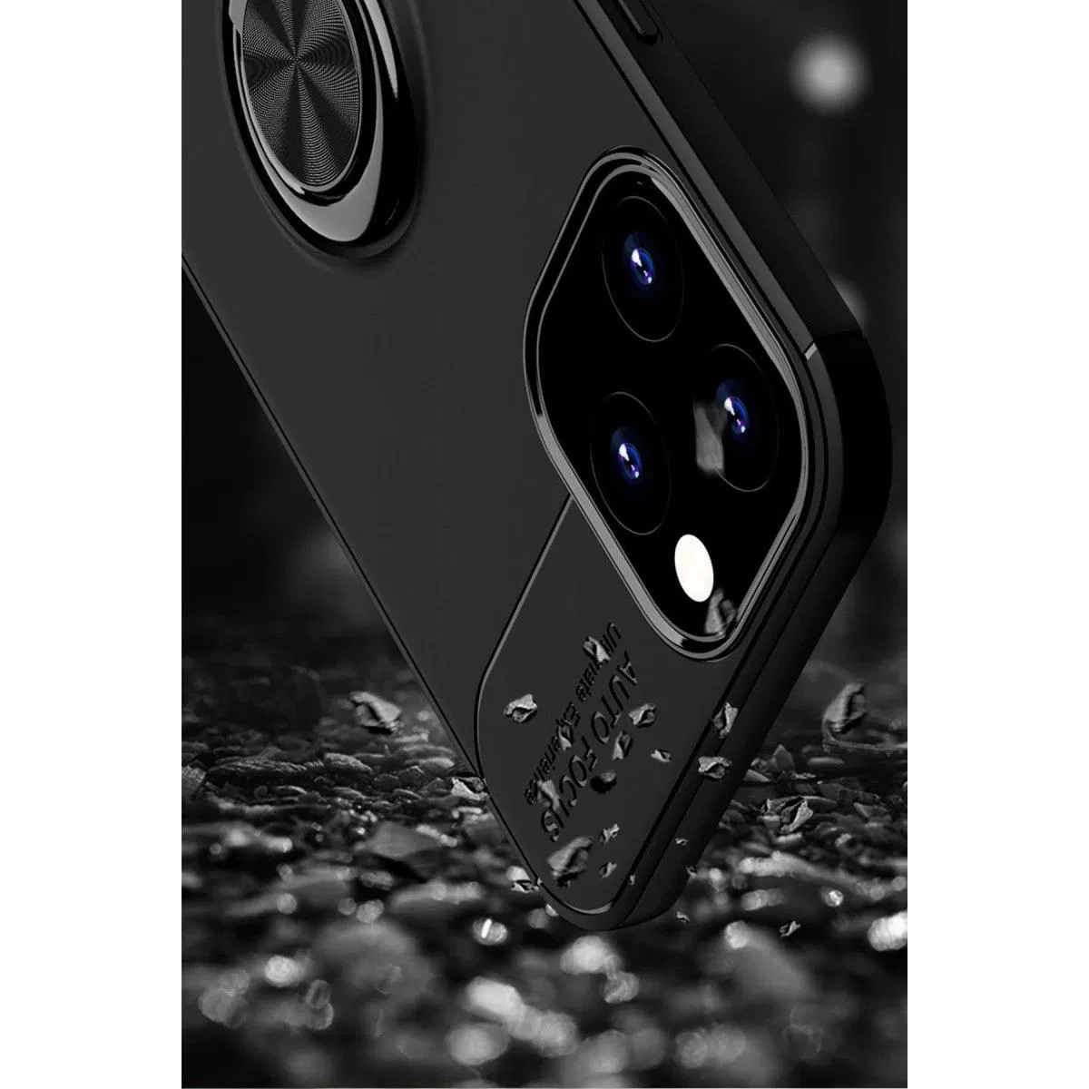 Apple İphone 12 Pro Max Kılıf Range Yüzüklü Silikon - Kırmızı görsel 6