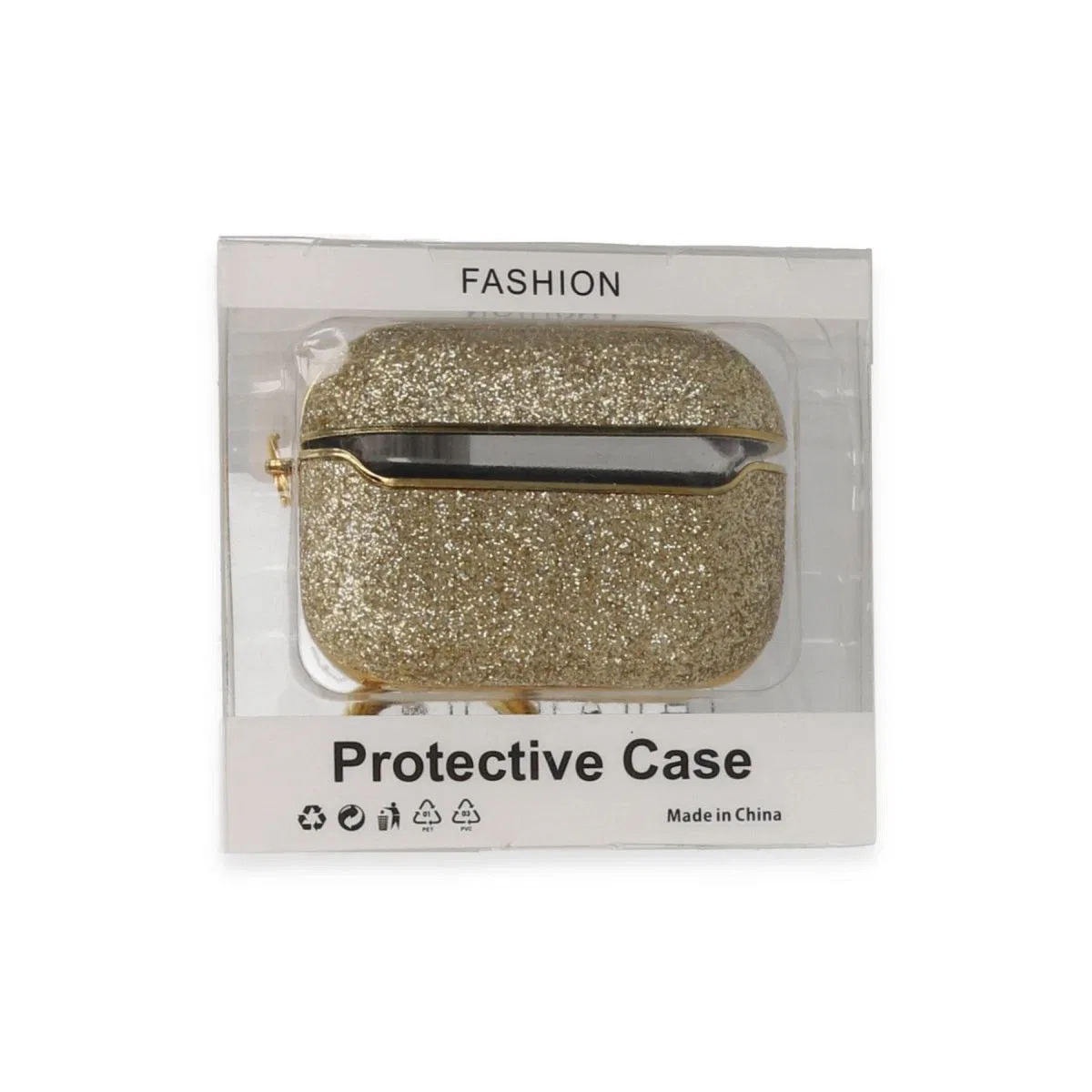 Apple Airpods Pro 2 (2. nesil) Spell Simli Kılıf - Gold