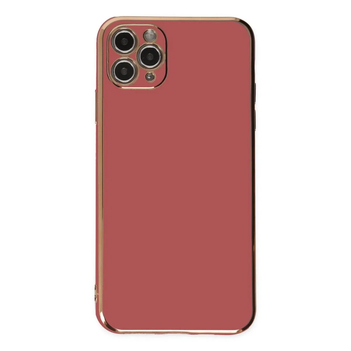 Apple İphone 11 Pro Max Kılıf Volet Silikon - Kırmızı görsel 2