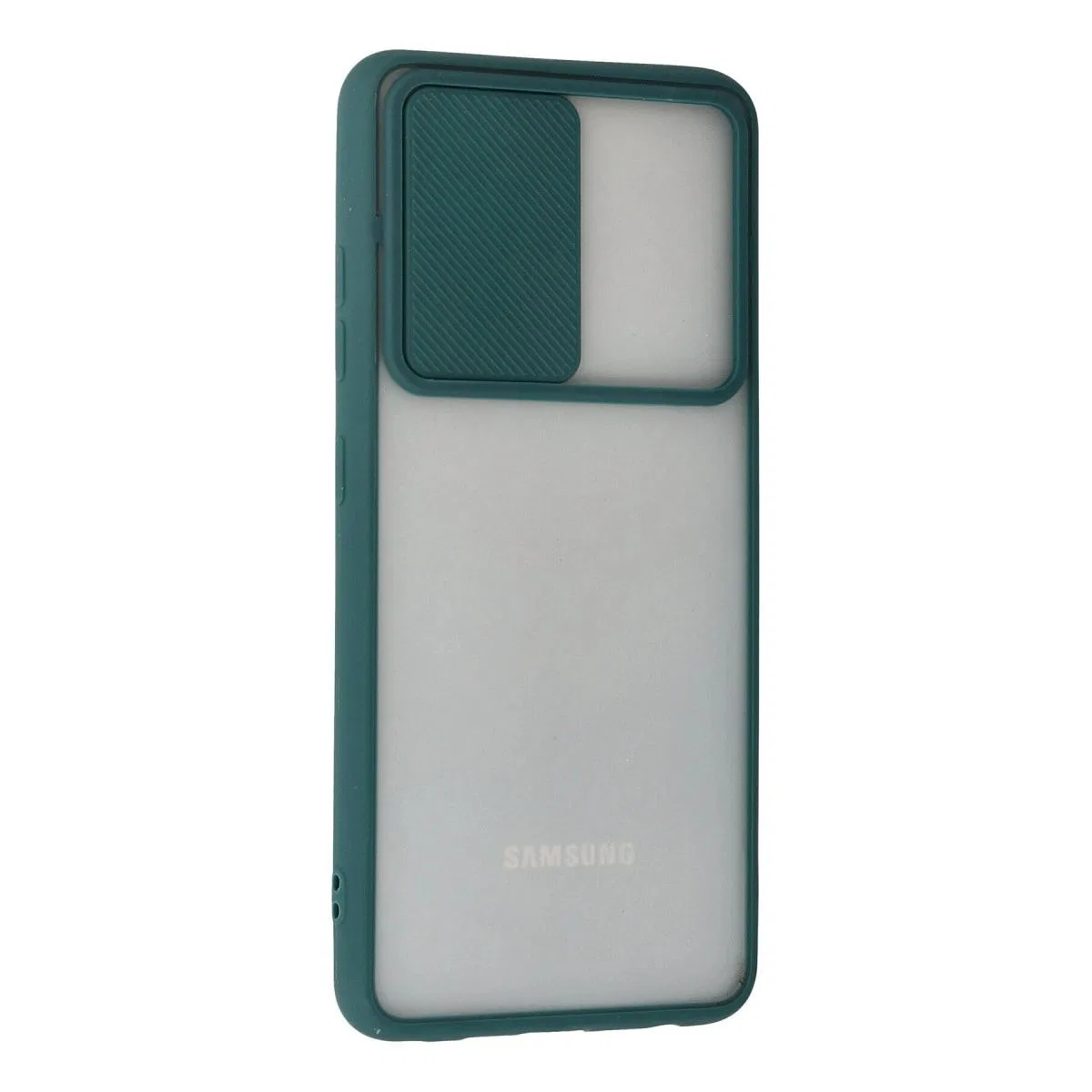 Samsung Galaxy A72 Kılıf Palm Buzlu Kamera Sürgülü Silikon - Yeşil görsel 3