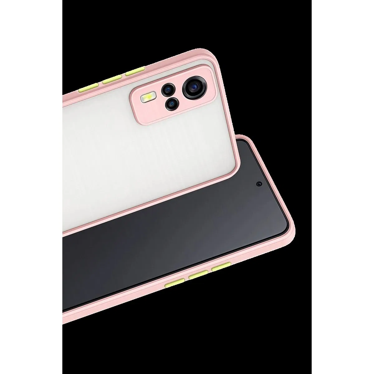 Vivo Y53s Kılıf Montreal Silikon Kapak - Pembe görsel 2