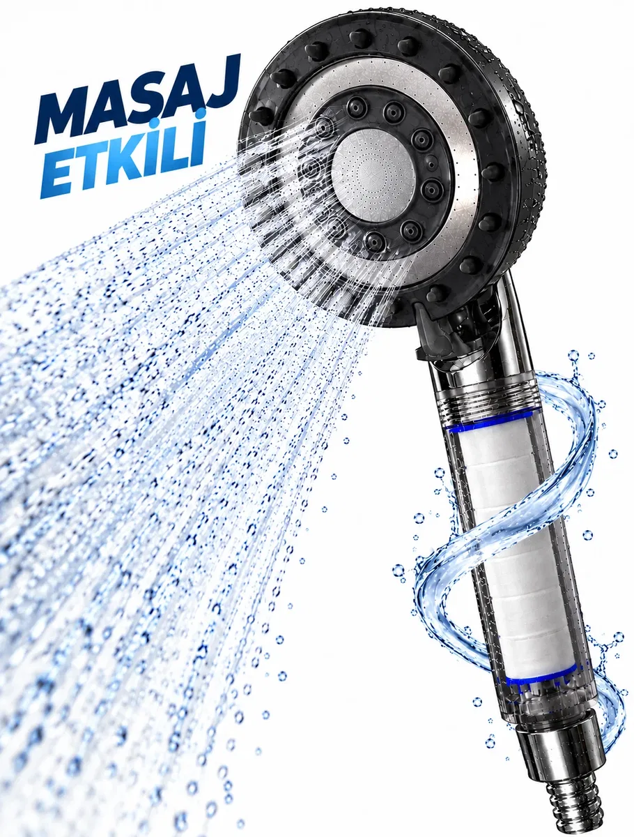 Filtreli Duş Başlığı Masaj Etkili