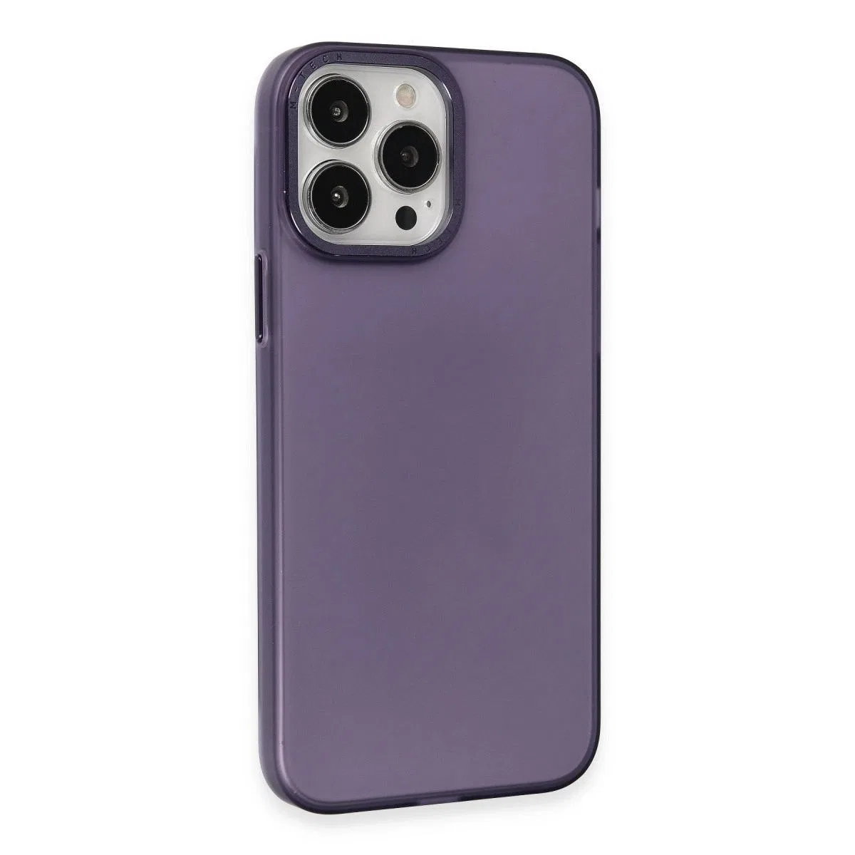 Apple İphone 15 Pro Kılıf Modos Metal Kapak - Derin Mor görsel 2