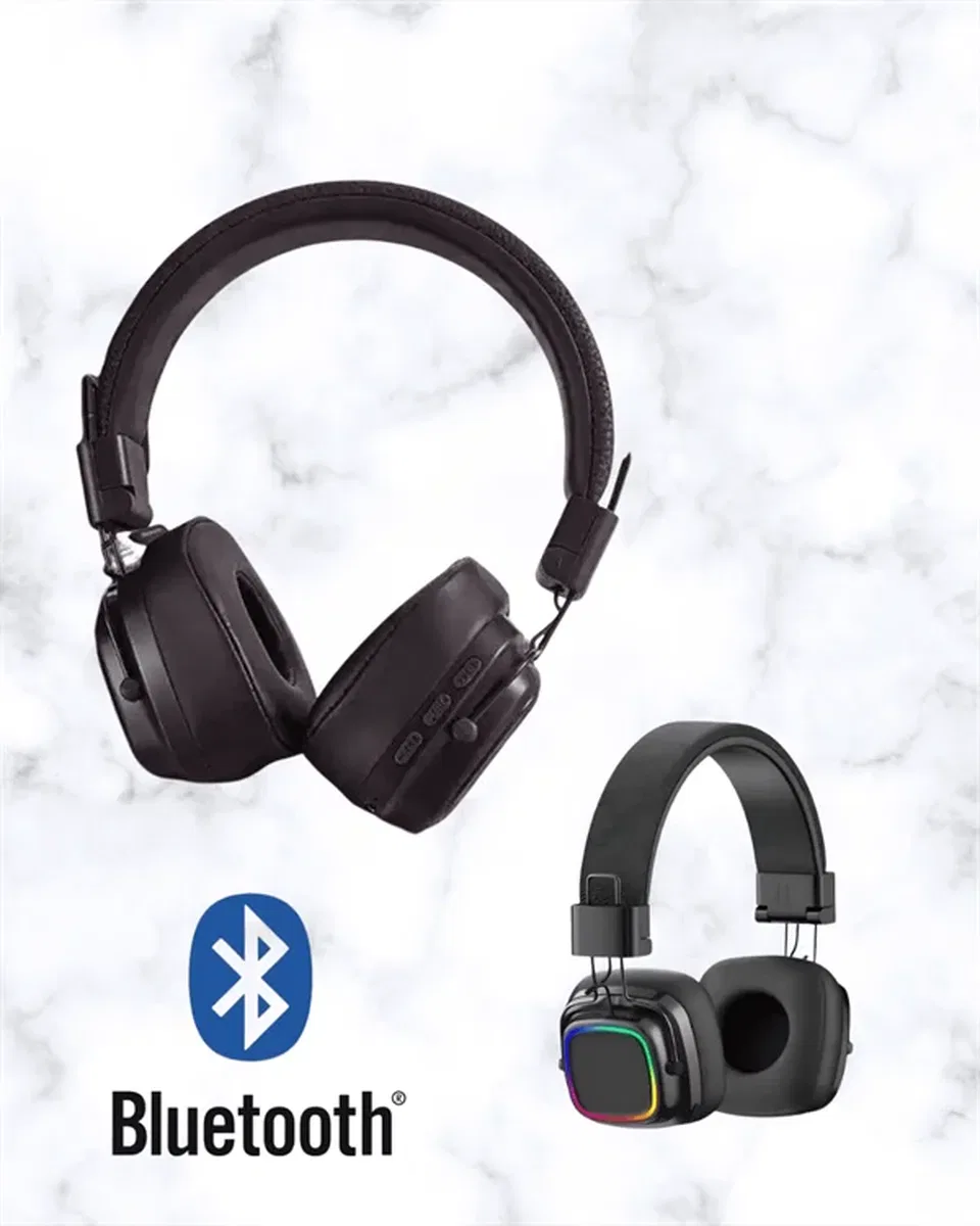 RGB Işıklı Katlanabilir Bluetooth 5. 3 Kulak Üstü Kulaklık görsel 5