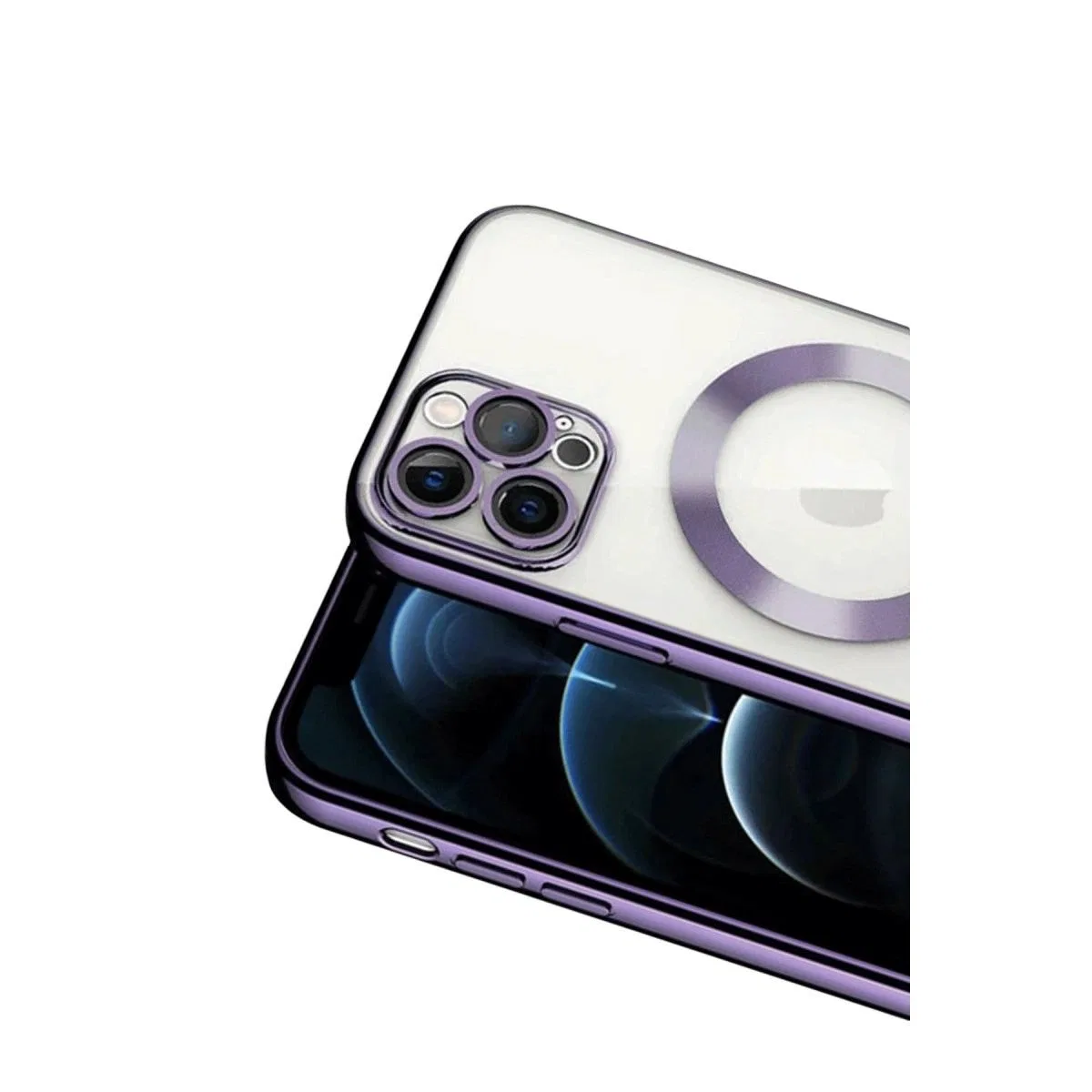 Apple İphone 13 Pro Kılıf Kross Magneticsafe Kapak - Mor görsel 2
