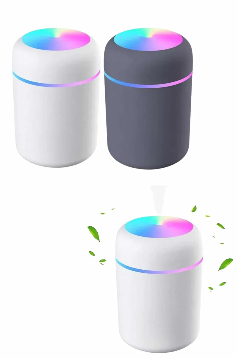 Rgb Işıklı Ulrasonik Ledli Hava Nemlendirici Buhar Makinesi Buhardanlık görsel 3