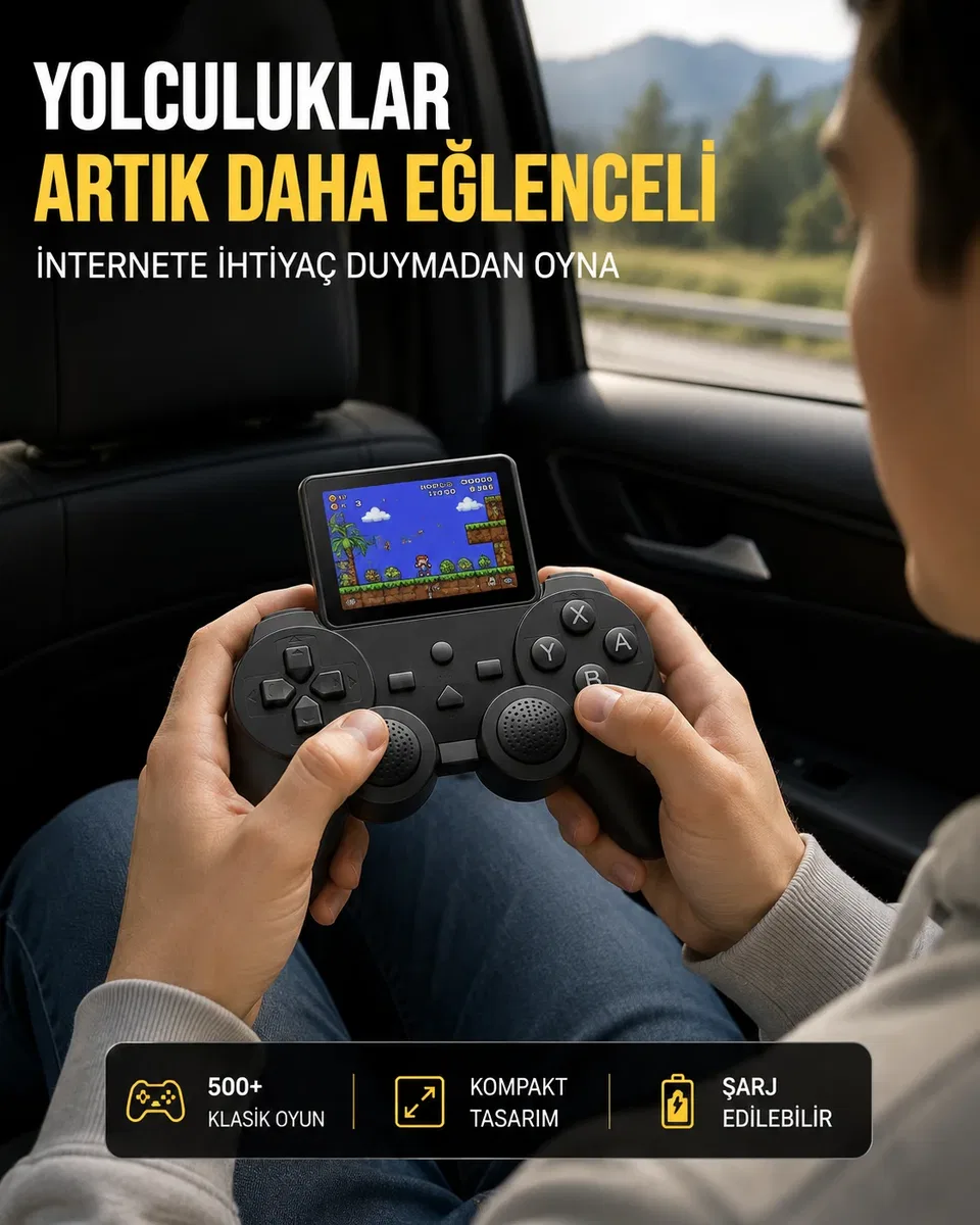 500 Oyun Tek Cihazda! Nostalji ve Eğlence Yanınızda