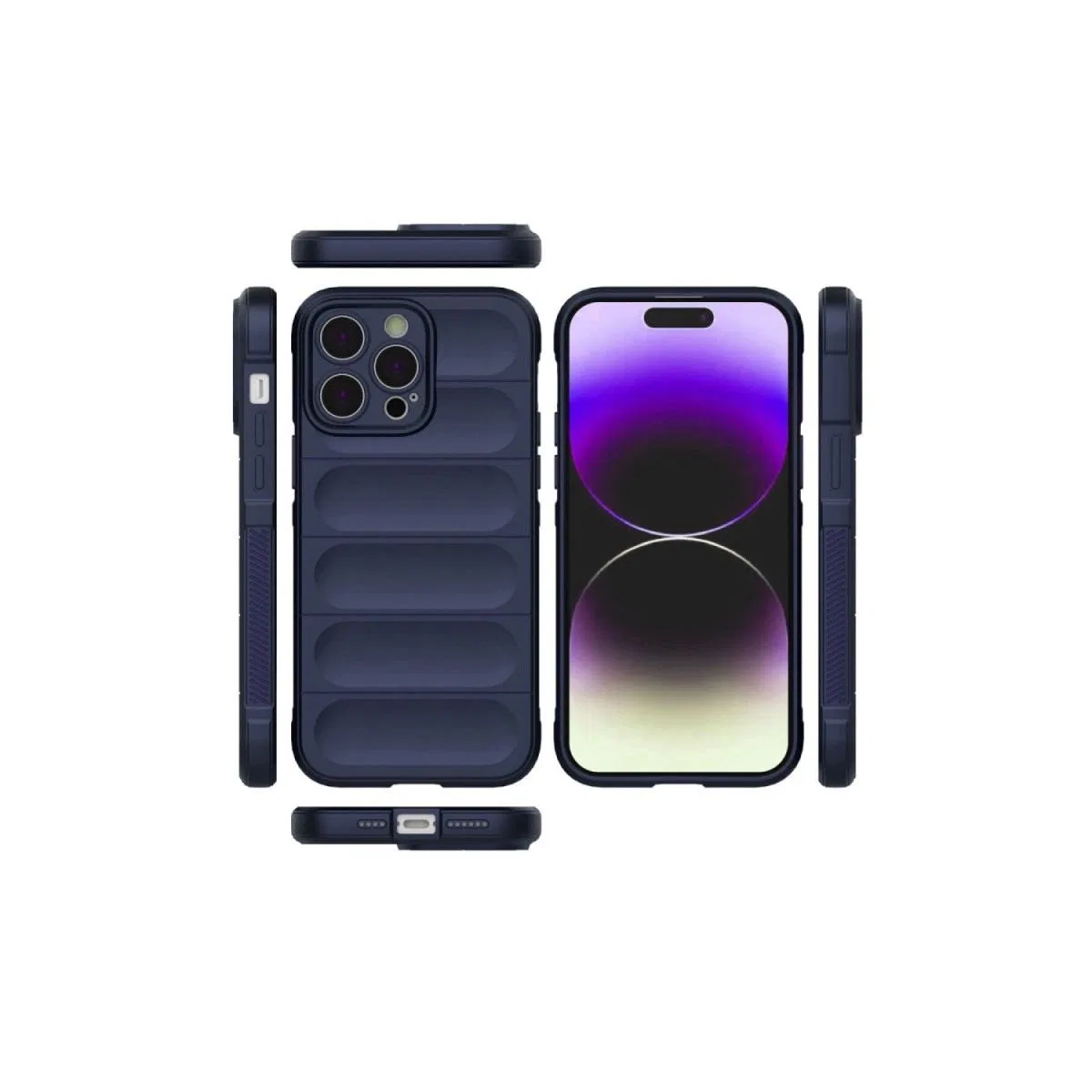 Apple İphone 16 Pro Max Kılıf Optimum Silikon - Lacivert görsel 4