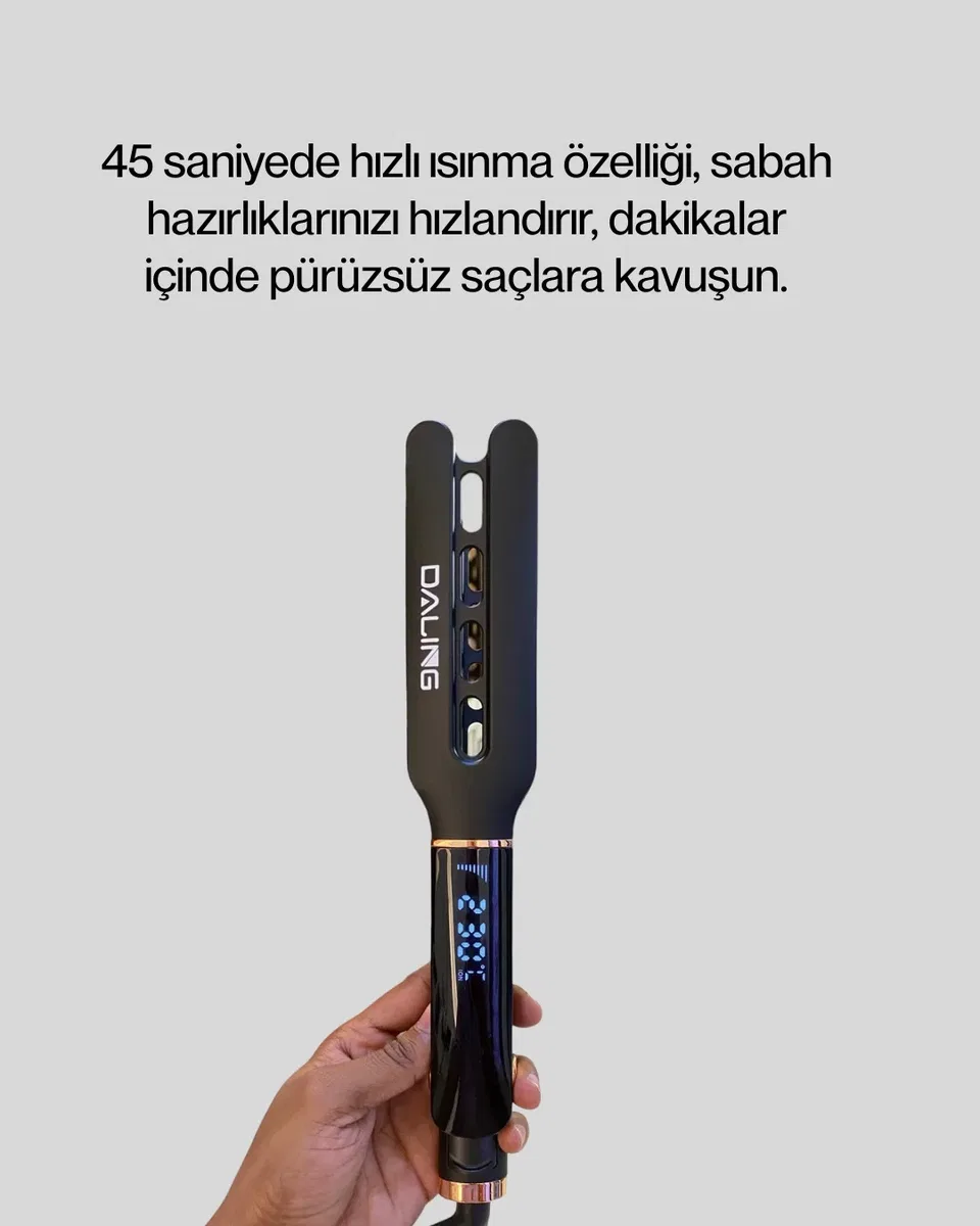 Kadın Saç Düzleştirici Seyahat Dostu 5 Kademeli Isı Kontrolü Yeni Nesil görsel 2